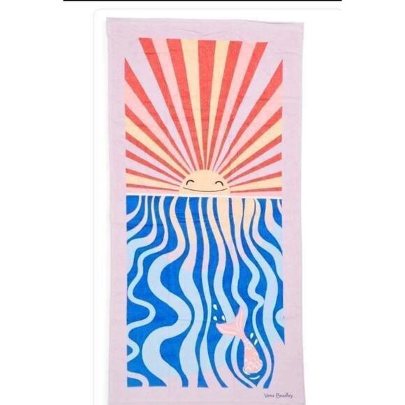 Vera Bradley ALOHA BLOOMS Beach towel 66" NWT MSRP 49.00 - Picture 1 of 2